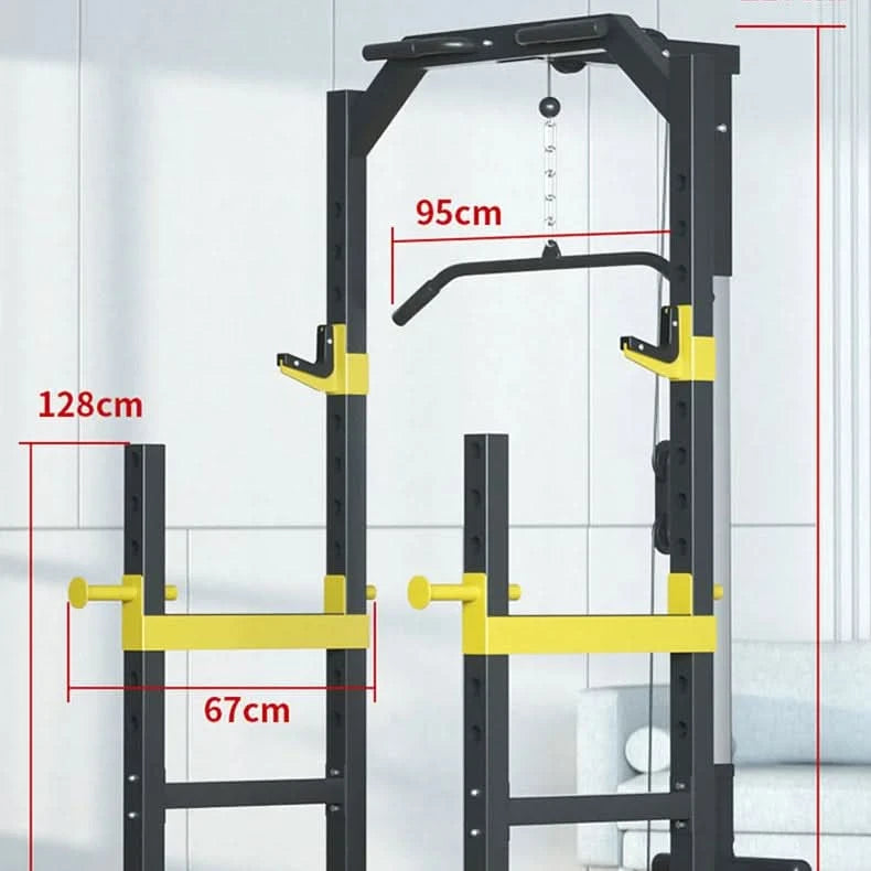 Home Multi Gym | Pull Raises & Deep Squat Frame for Full-Body Workouts - FitZone360