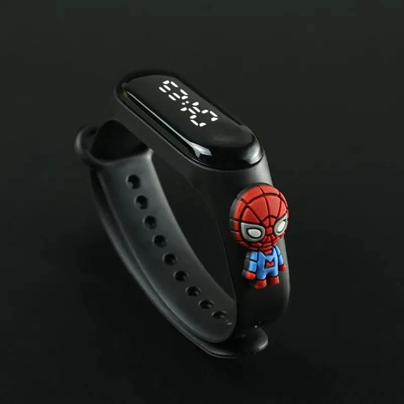 Fashion Mickey & Marvel Superhero Children's LED Sports Watches | Waterproof & Touch Display - FitZone360