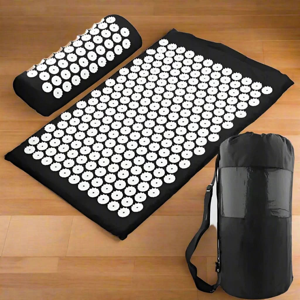 Massage Yoga Mat for Back Pain Relief, Needle Yoga Massage Mat with Acupressure - FitZone360