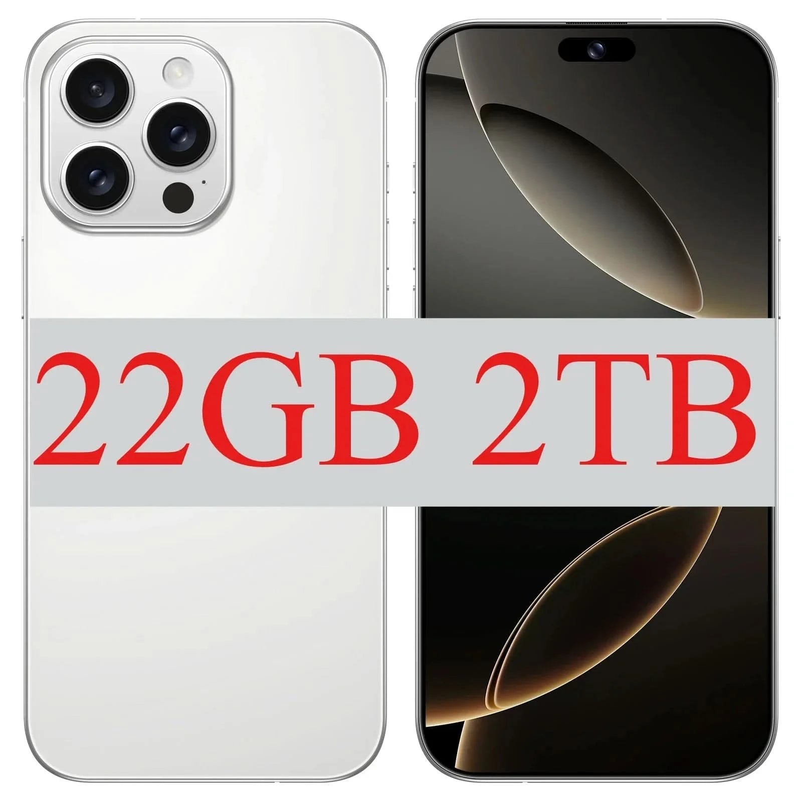 I16 Pro Max 7.3" HD 5G Smartphone – Global Android 14 Mobile Phone with Dual SIM, 8000mAh Battery, Unlocked 4G/5G Cellphone - FitZone360