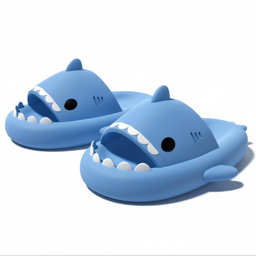 🦈 Shark Summer Slippers | Ultra-Soft Comfort with Non-Slip Grip & Elevated Sole - FitZone360