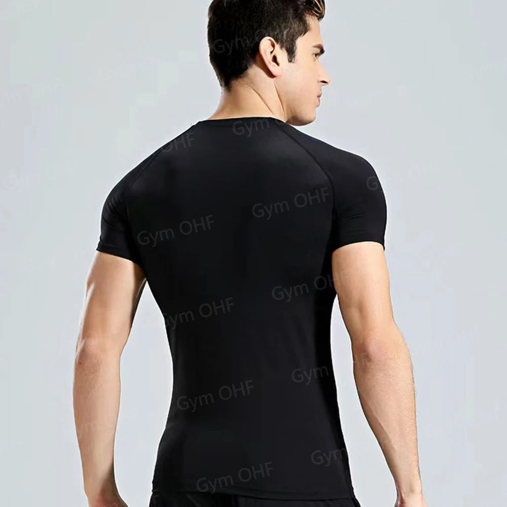 Lonsdale Men's Compression Gym Shirt – Quick-Dry Tight Fit for Fitness & Training - FitZone360
