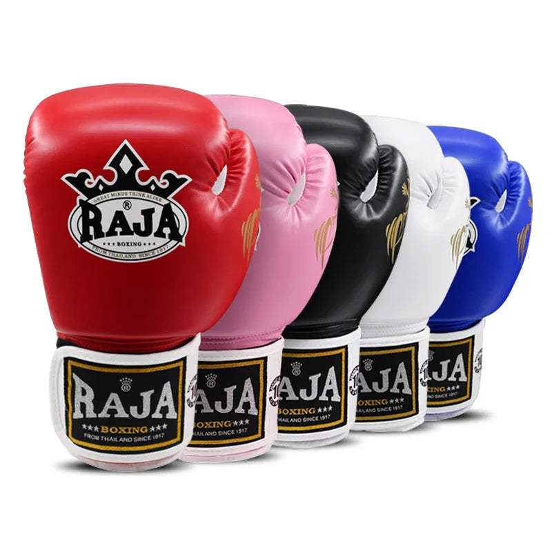RAJA Professional Boxing Gloves – Muay Thai, Boxing, MMA & Dutch K1 Kickboxing Training Gloves