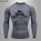 Lonsdale Men's Compression Gym Shirt – Quick-Dry Tight Fit for Fitness & Training - FitZone360