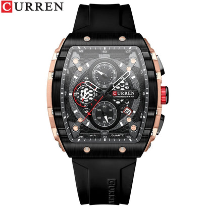 Top Brand Men's Watches | Luxury Square Quartz Wristwatch - FitZone360