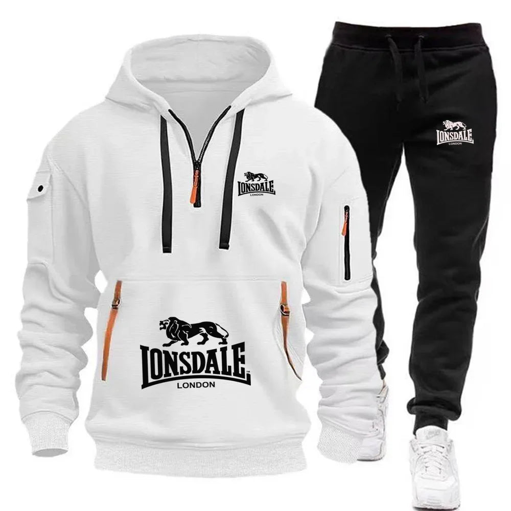 Lonsdale Boxing Tracksuit Set – Premium Hoodie & Jogging Bottoms for Muay Thai, MMA & Gym Wear