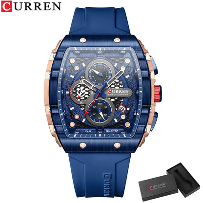 Top Brand Men's Watches | Luxury Square Quartz Wristwatch - FitZone360