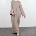 Casual Muslim Abaya Sweatshirt Dress for Women | Modest Daily Wear - FitZone360