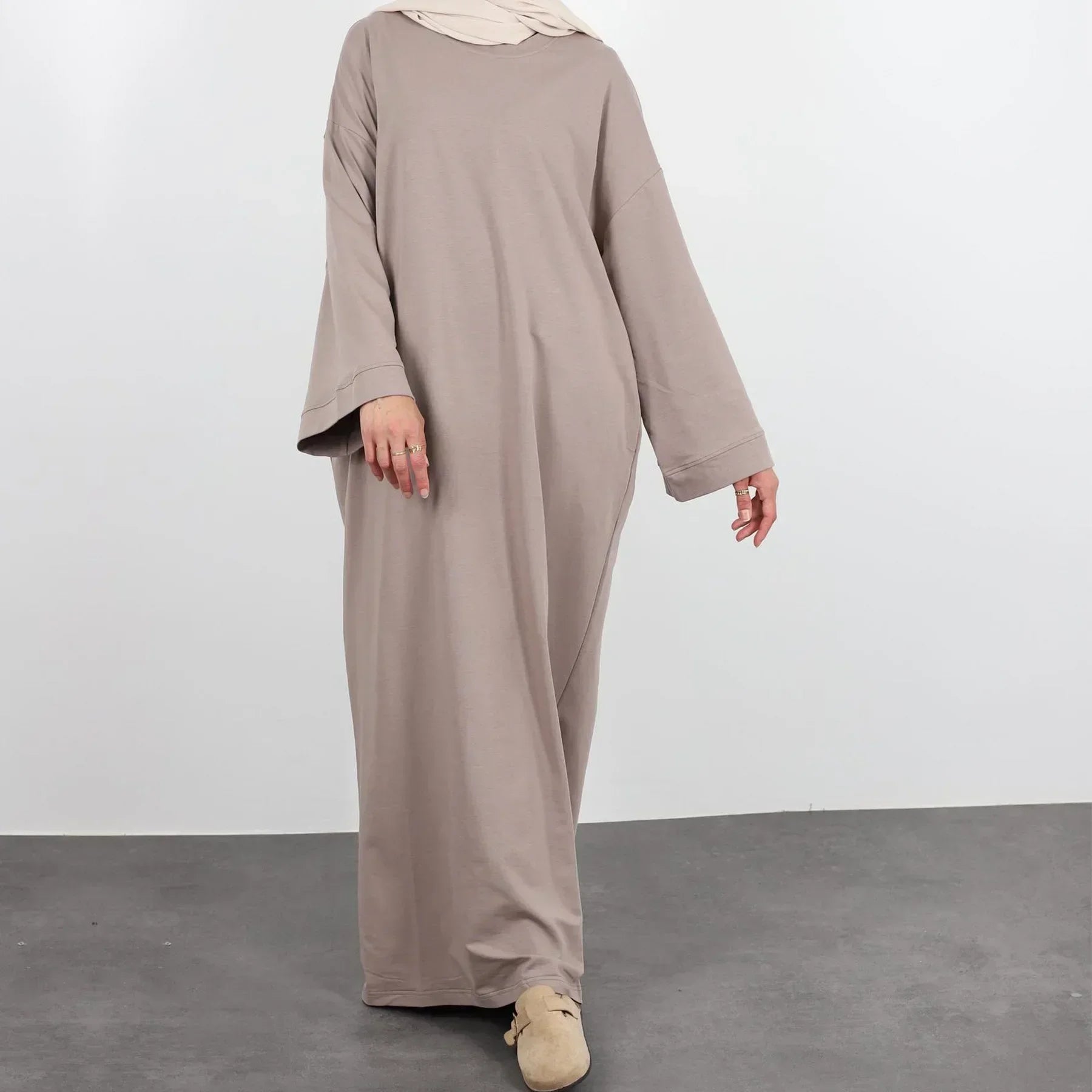Casual Muslim Abaya Sweatshirt Dress for Women | Modest Daily Wear - FitZone360