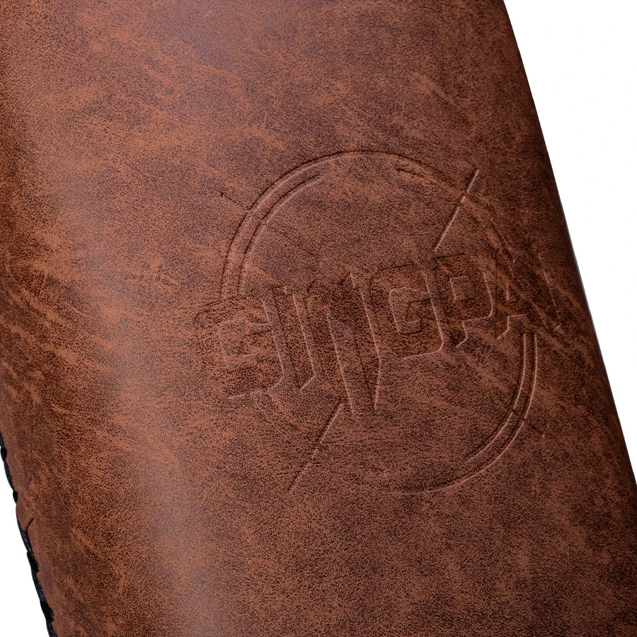 Vintage Brown Muay Thai Kick Pads | Thai Pads for MMA, Kickboxing & Striking - FitZone360