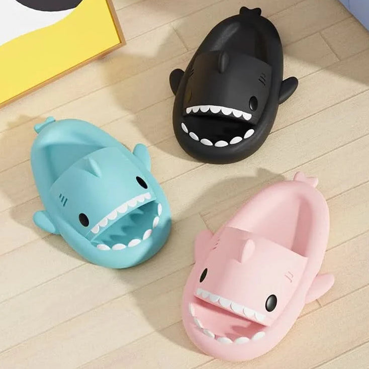 🦈 Shark Summer Slippers | Ultra-Soft Comfort with Non-Slip Grip & Elevated Sole - FitZone360
