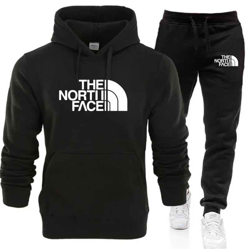 The North Face Tracksuit Set – Hooded Sweatshirt & Jogging Pants for Men & Women