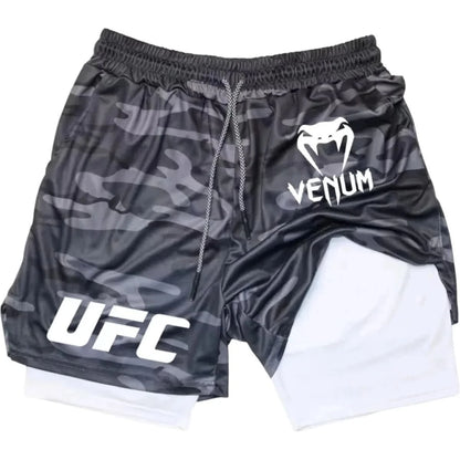 Venum UFC 2-Layer Compression Shorts | Fight-Ready Performance | FitZone360 - FitZone360