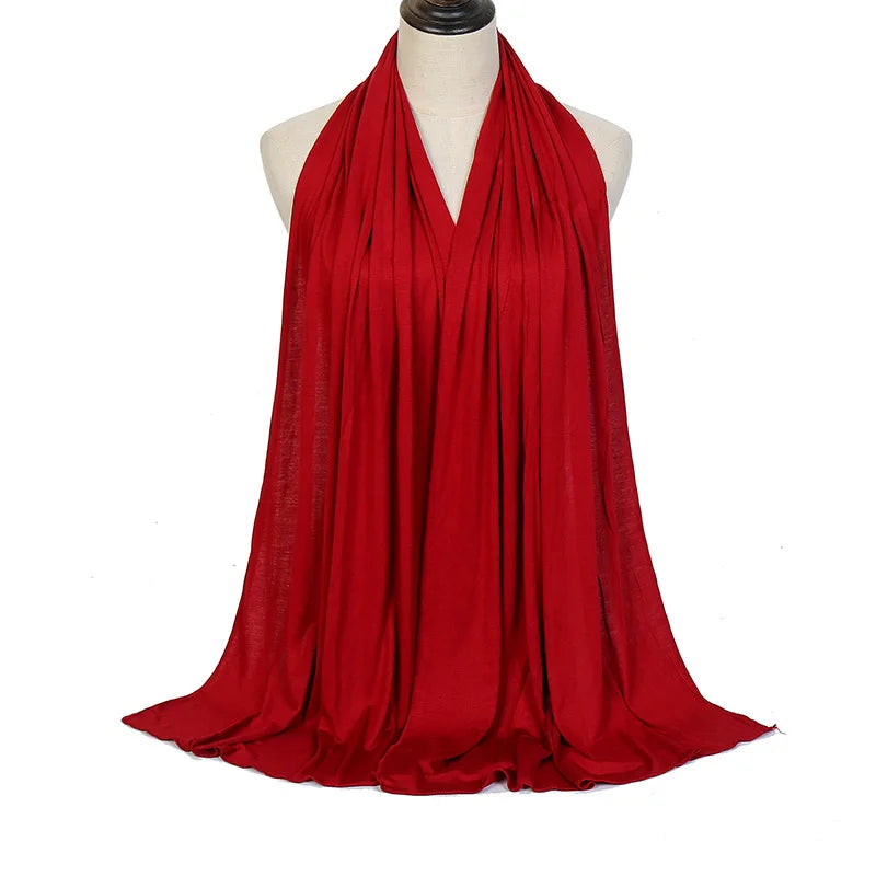 🌙 Soft Modal Cotton Jersey Hijab Scarf – 170x60cm - FitZone360