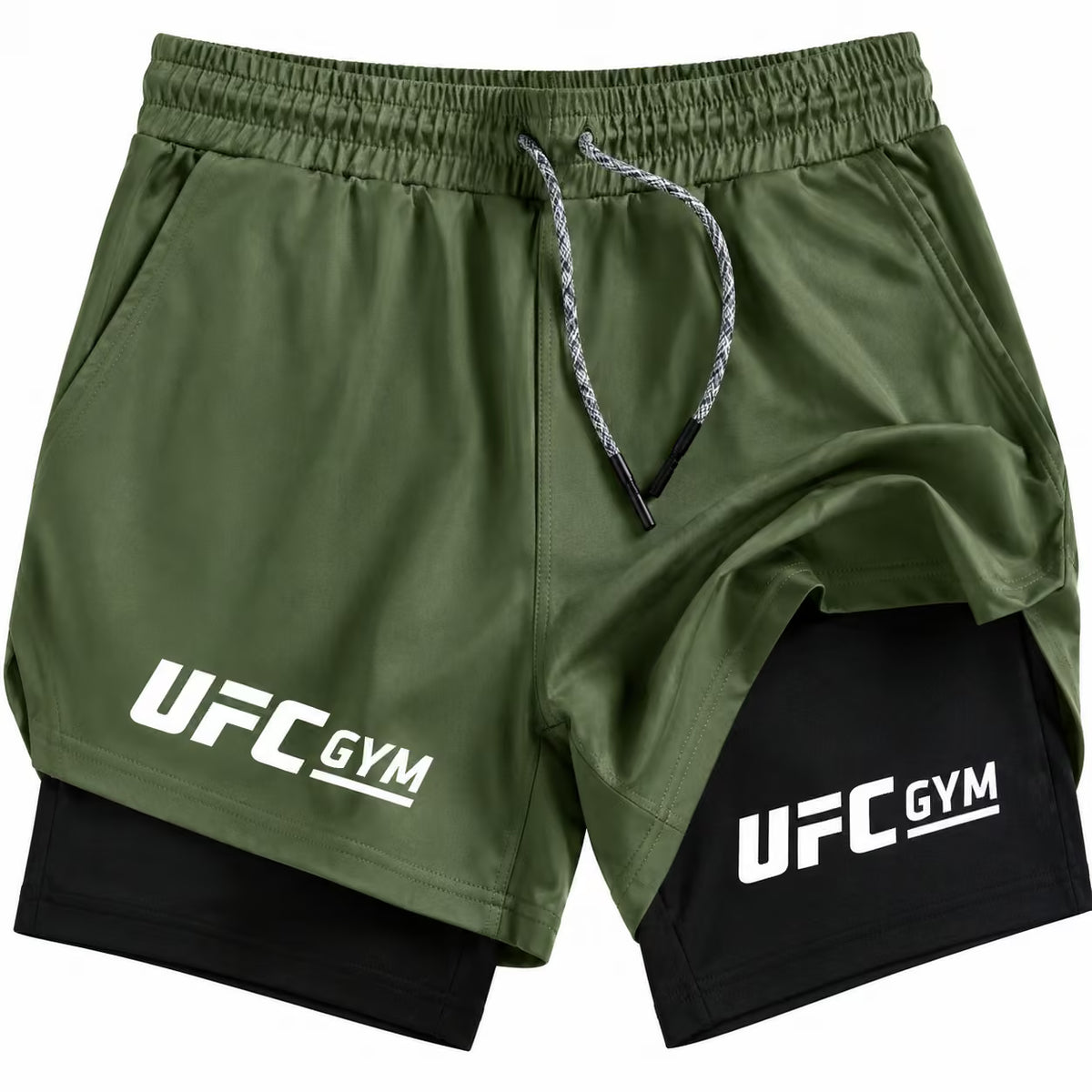 2-Layer MMA Compression Shorts | Muay Thai & Gym Training | SLIM Fit