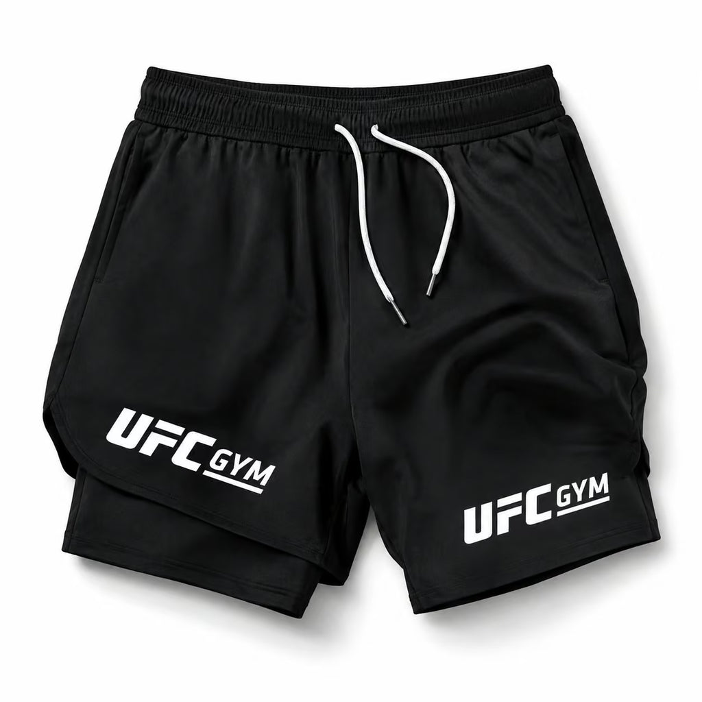 2-Layer MMA Compression Shorts | Muay Thai & Gym Training | SLIM Fit