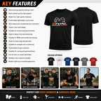 Rival Boxing Style Men’s Training T-Shirt – Combat Sports Gym Tee