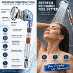 Mineral Filter High-Pressure Shower Head | 3-Mode Handheld Spa Shower