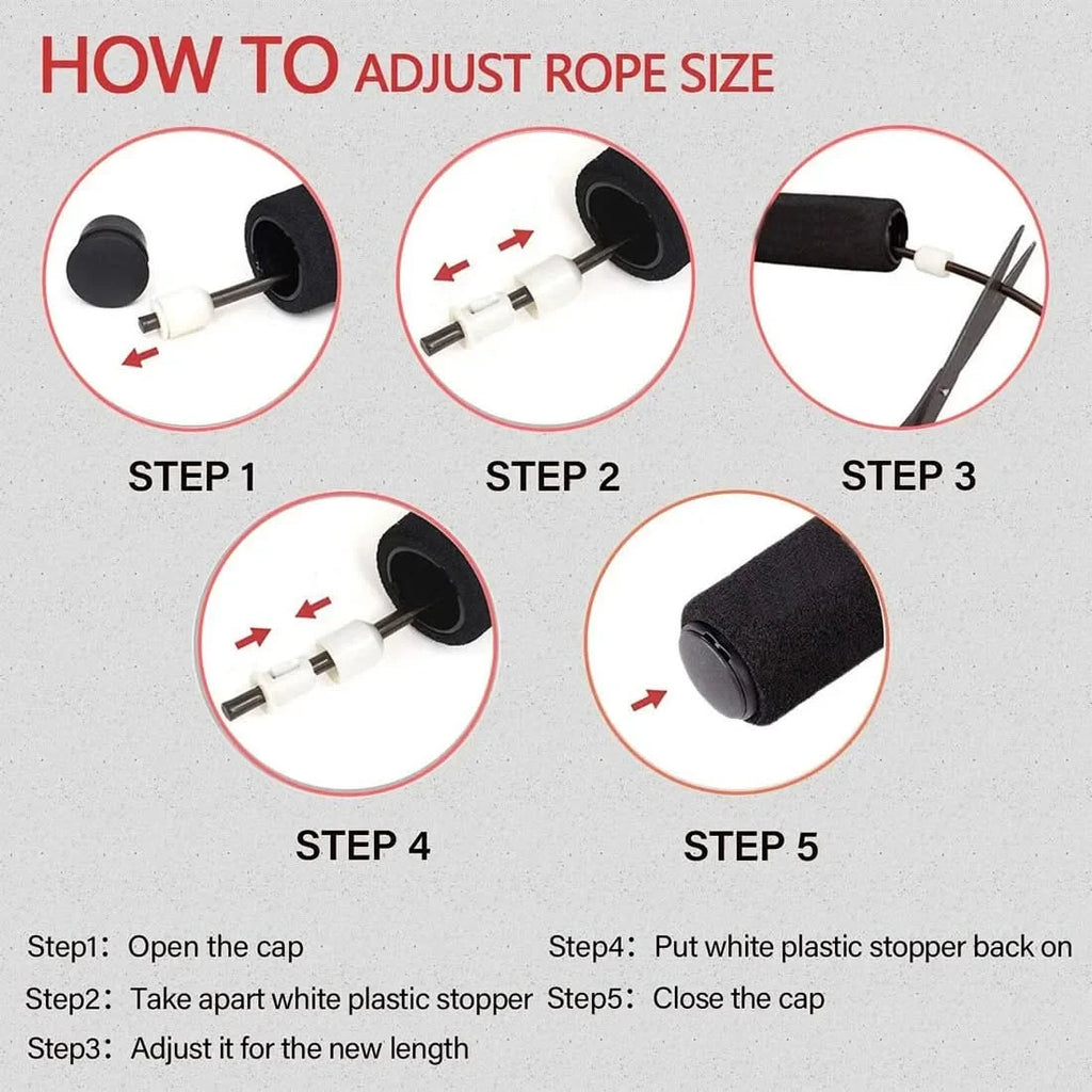 Adjustable Steel Wire Speed Jump Rope | Fast, Durable & Perfect for Boxer's - FitZone360