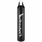 Black punching bag with 'Faitek' branding on a white background