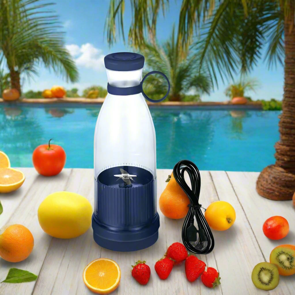 Portable USB Rechargeable Mixer & Fresh Fruit Juicer | Perfect for Smoothies & Juices - FitZone360