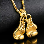 Vintage Boxing Chain Gold Plated Necklace