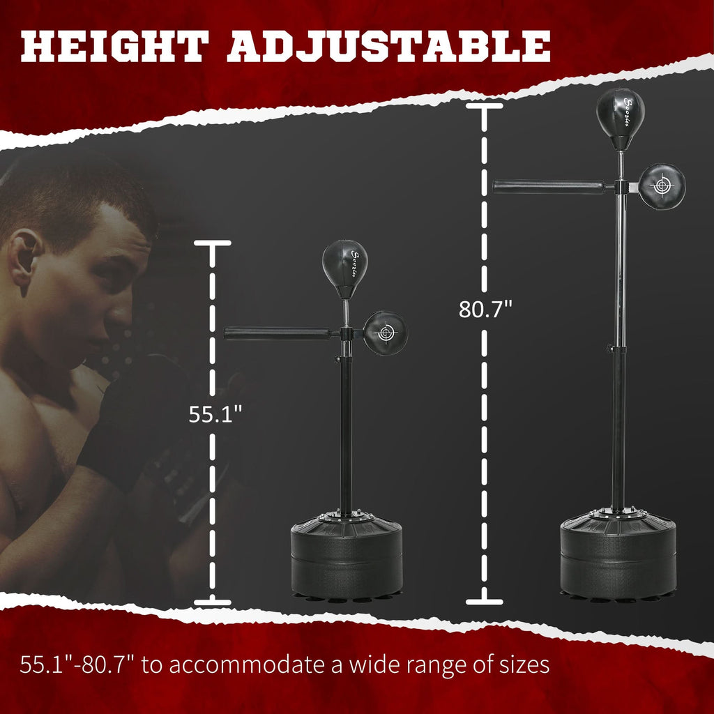 Freestanding Reflex Punch Ball | 360° Spinning Boxing Trainer for Home & Gym Workouts - FitZone360