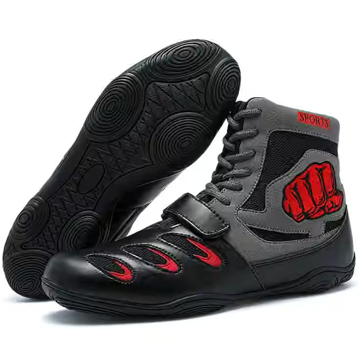 Professional Boxing Shoes | Lightweight High-Top Fight Footwear