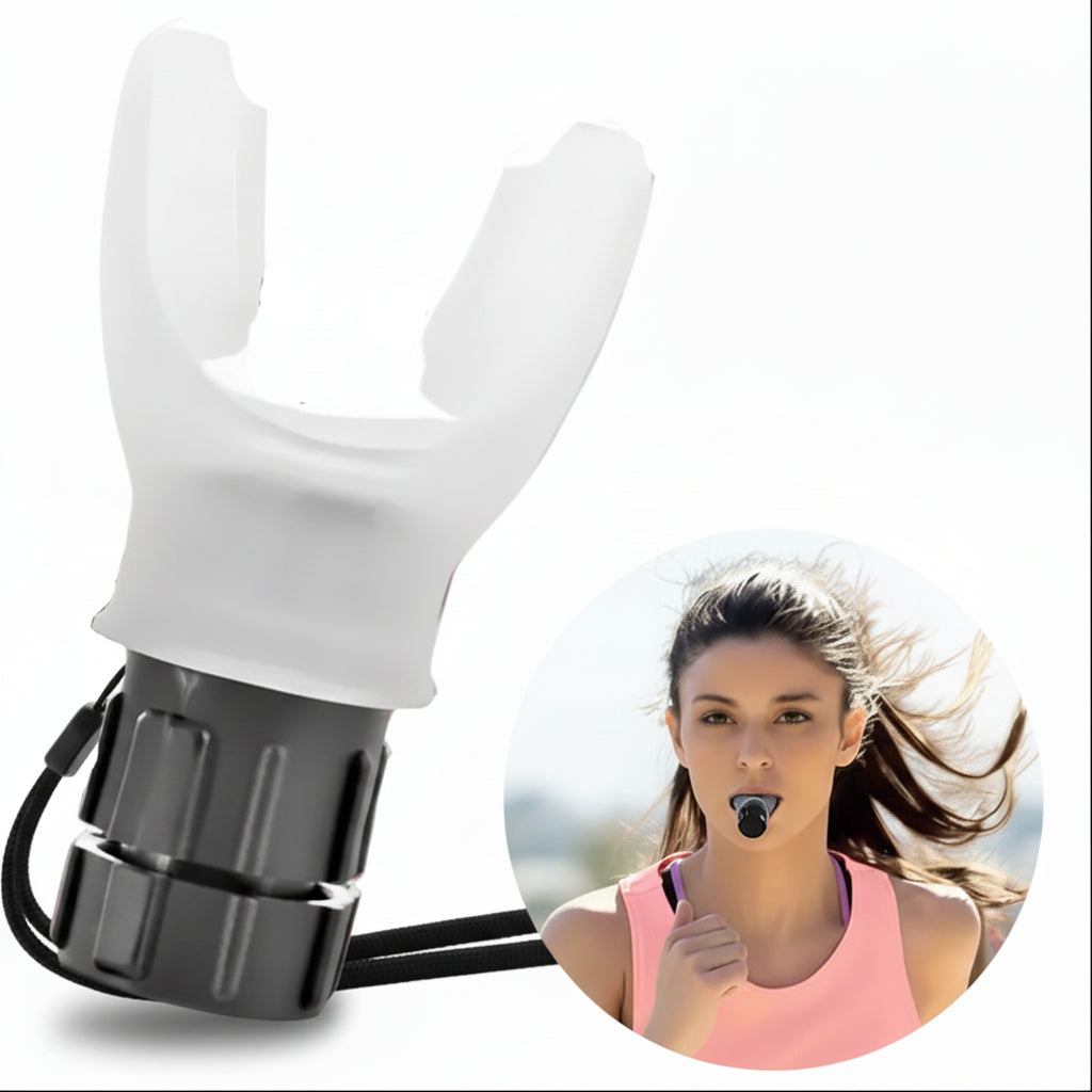 Breathing Trainer Exercise Mouthpiece | Improve Lung Capacity & Cardio Fitness - FitZone360