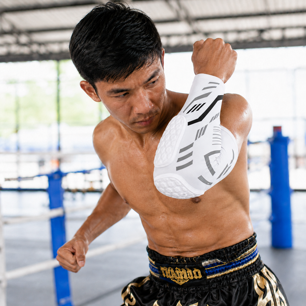 Muay Thai Elbow Pads | Martial Arts Elbow Guards for Training - FitZone360