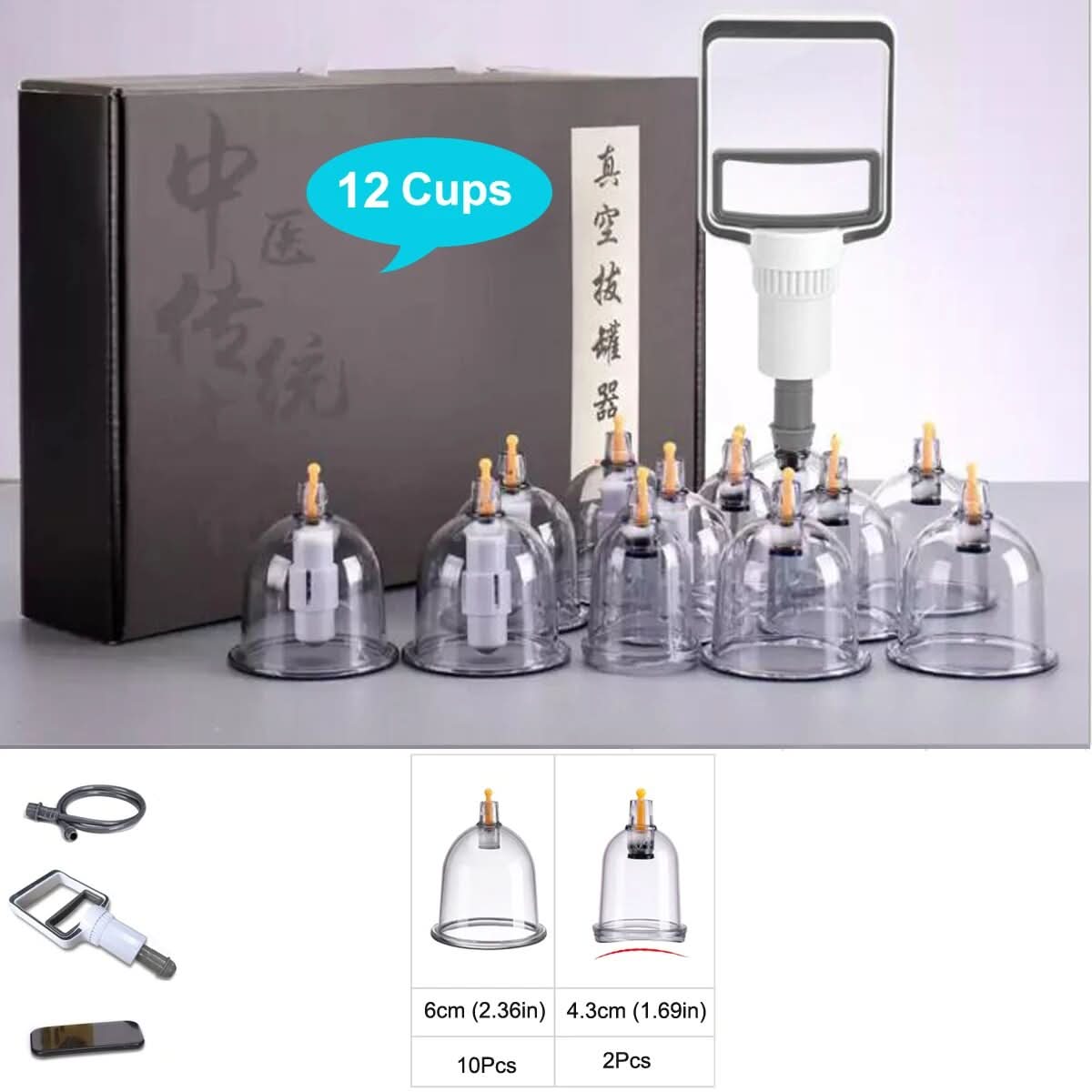 Chinese Cupping Therapy Set | Traditional Wellness & Relaxation - FitZone360