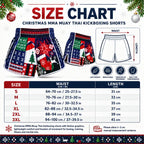 Christmas Style MMA Muay Thai Kickboxing Shorts