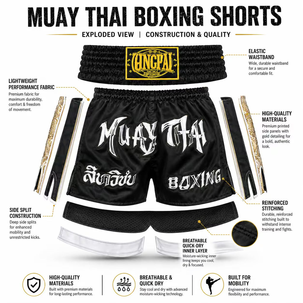 Muay Thai MMA Boxing Training Shorts | Elite Combat Performance