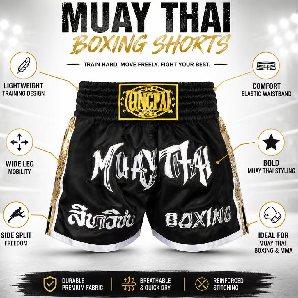 Muay Thai MMA Boxing Training Shorts | Elite Combat Performance