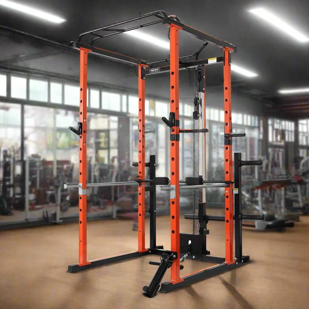 Home Multi Gym | Pull Raises & Deep Squat Frame for Full-Body Workouts - FitZone360