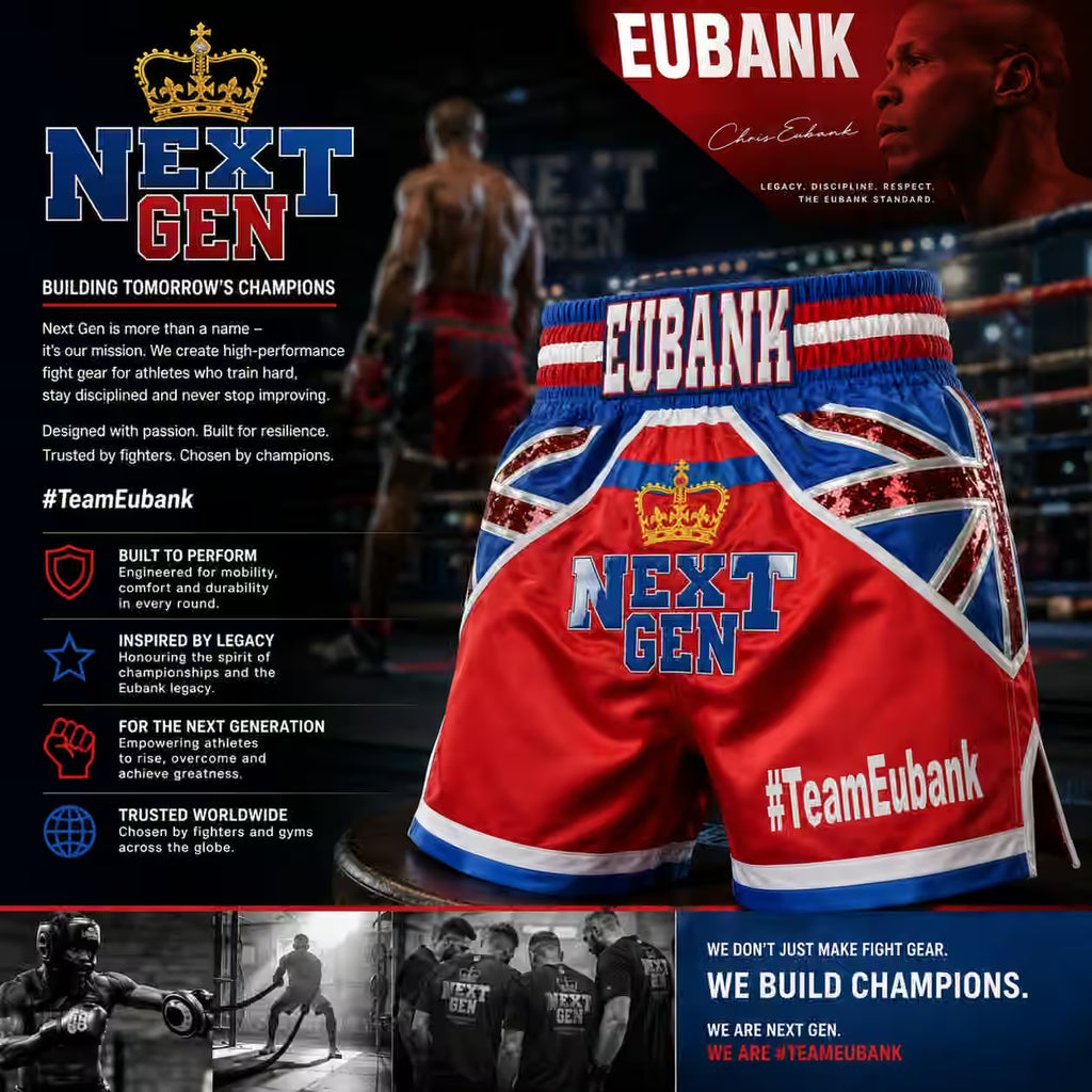 Frank Bruno & Team Eubank Inspired Boxing Shorts | British Legacy Fight Edition