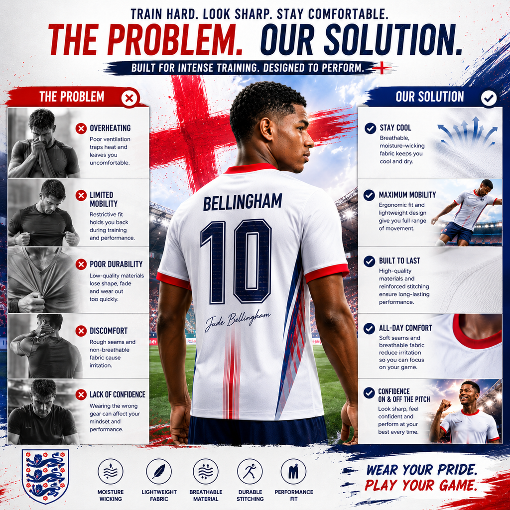 2026 England-Inspired Football Fan Shirt