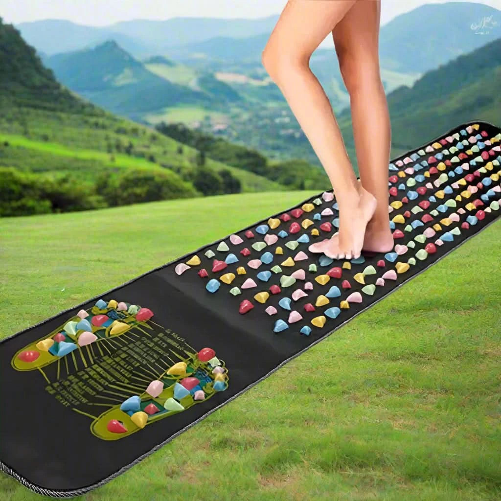 Finger Pressure Foot Massage Pad | Soft Stone Acupressure Board - FitZone360