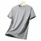 Men's Ice Silk Running T-Shirt | Quick-Dry, Breathable & Reflective Design