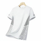 Men's Ice Silk Running T-Shirt | Quick-Dry, Breathable & Reflective Design