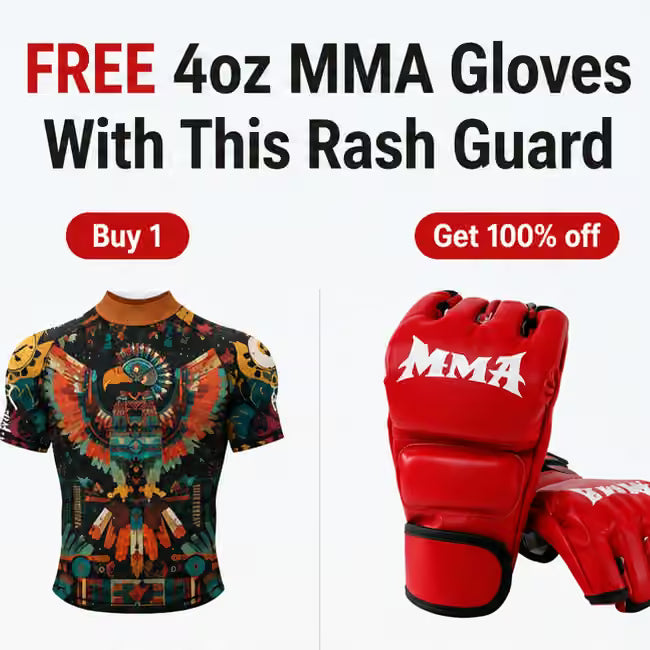 Men’s MMA Rash Guard & Compression Fightwear Set | BJJ, Muay Thai, Kickboxing & Training