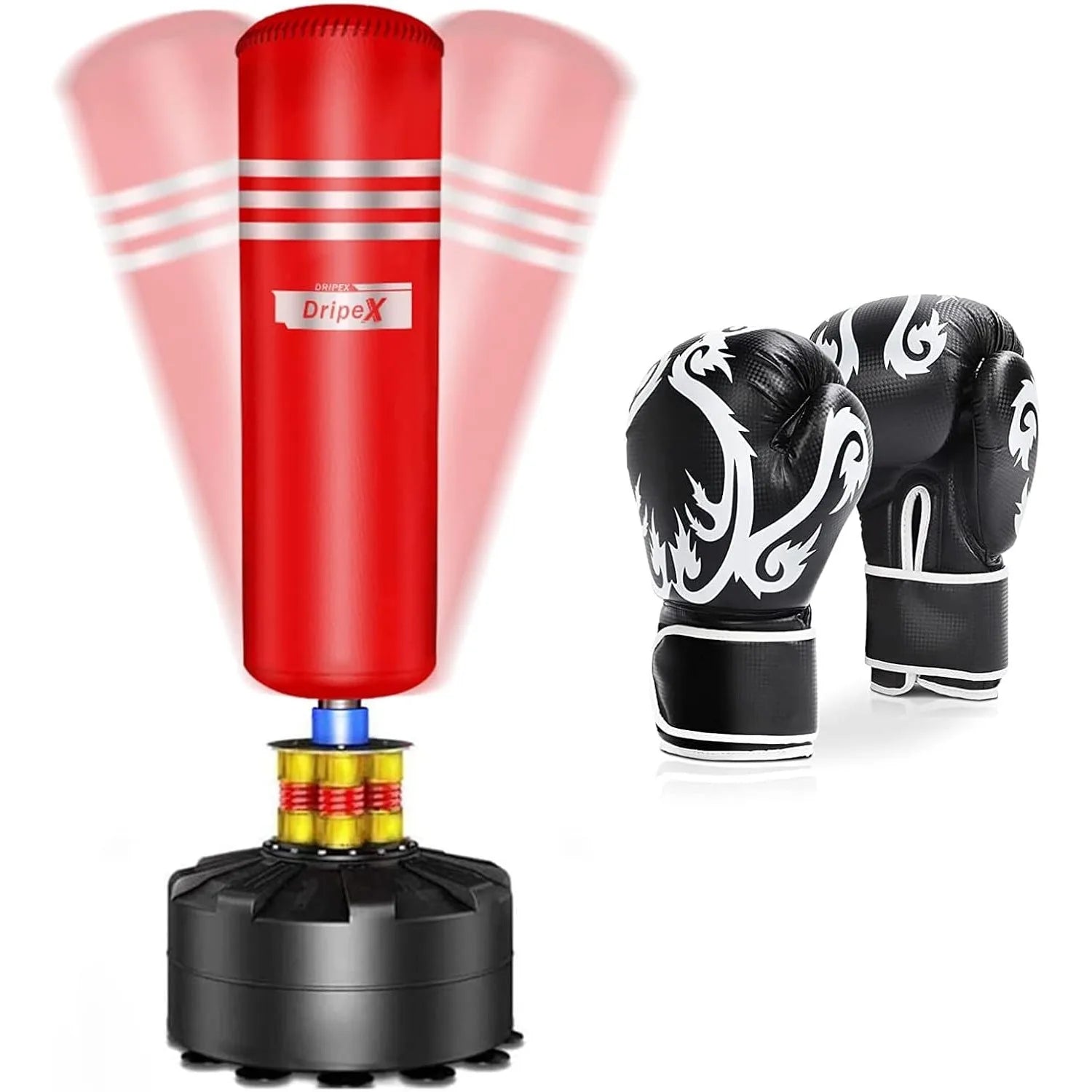 HEAVY-DUTY | Freestanding Punch Bag | Ideal for Adults, Boxers & Martial Artists - FitZone360