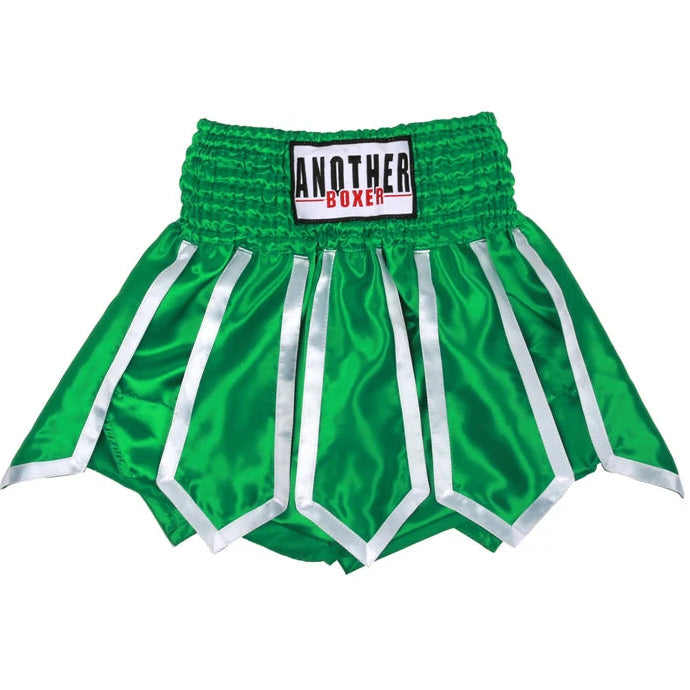 Green boxing shorts with white trim and a black-and-white 'ANOTHER BOXER' label at the waist, shown on a white background with Choice branding.