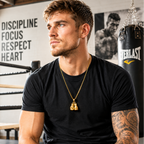 Vintage Boxing Chain Gold Plated Necklace - FitZone360
