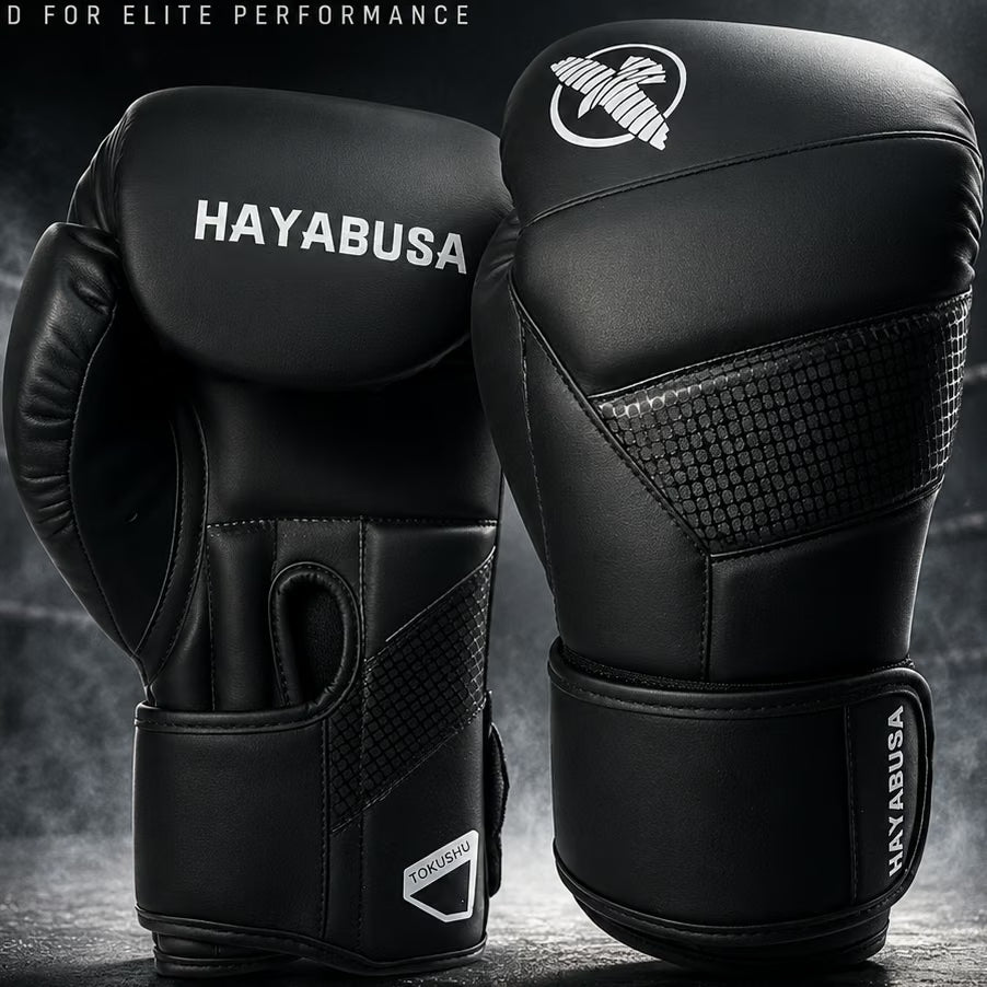 HAYABUSA Classic Matte Black Boxing Gloves