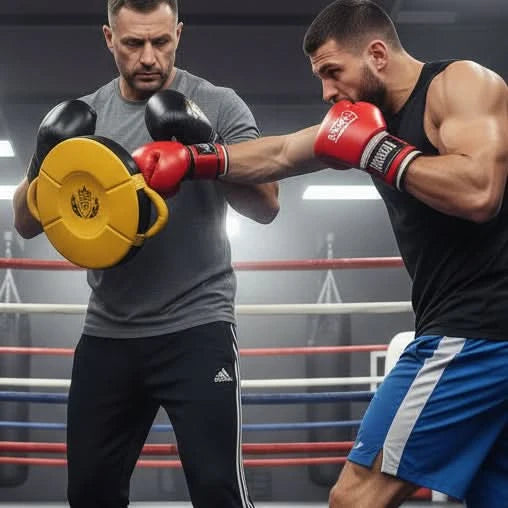 Heavy-Duty Boxing Strike Shield | Round Body Punch Pad for Boxing, MMA & Muay Thai Power Training - FitZone360