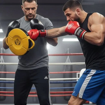 Heavy-Duty Boxing Strike Shield | Round Body Punch Pad for Boxing, MMA & Muay Thai Power Training - FitZone360