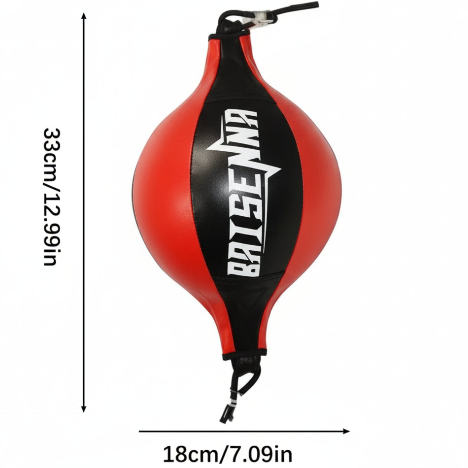 Leather Boxing Speedball | Ceiling to Floor Punching Speed Ball - FitZone360