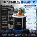 Portable Ice Bath Tub | Cold Water Recovery Tub for Athletes, Boxing, Muay Thai & Fitness