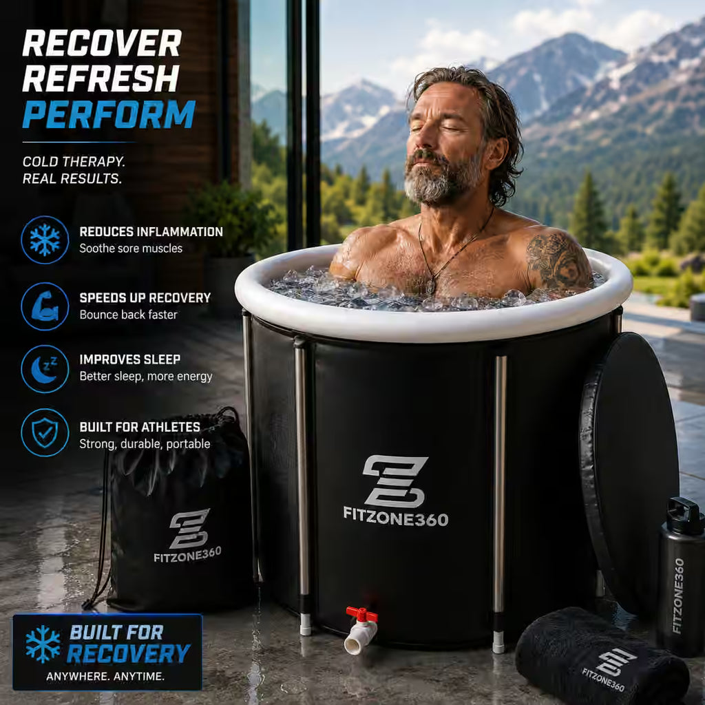 Portable Ice Bath Tub | Cold Water Recovery Tub for Athletes, Boxing, Muay Thai & Fitness